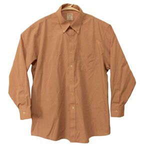 Brooks Brothers Regent dress shirt mens 17.5-33 XL Xlarge pink check plaid